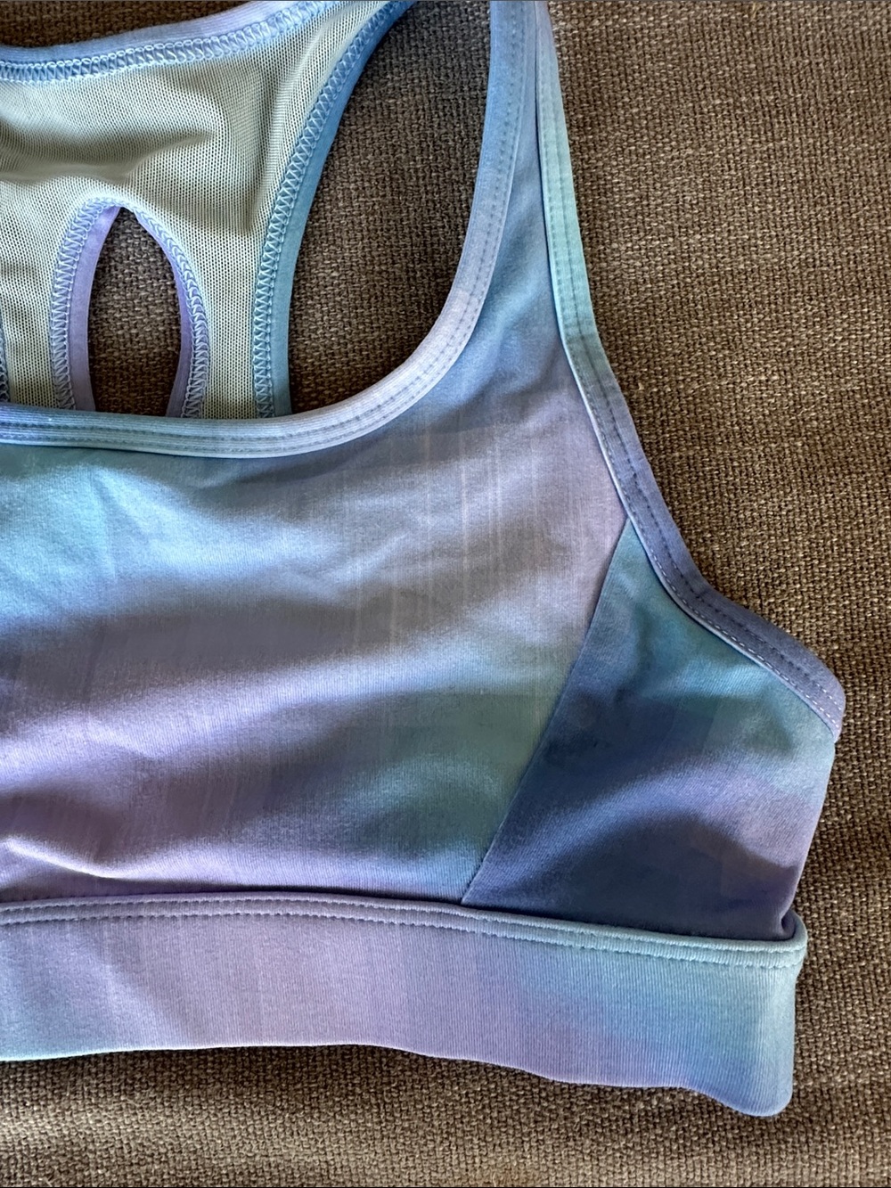 All In Motion Girls Blue and Purple Tie Dye Sports Bra Size M (8) - Picture 3 of 8